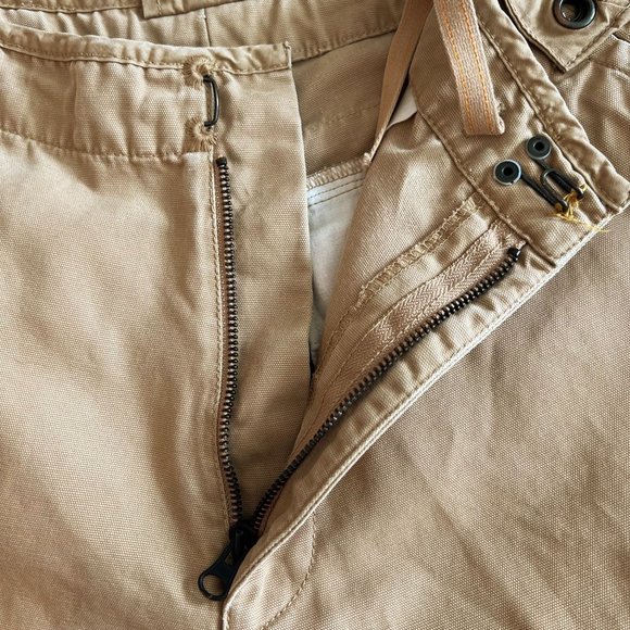 Vintage Timberland Cargo Shorts Size 34 Military Workwear Utility Golden Tan - Picture 5 of 12